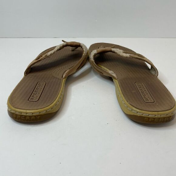 Sperry| Leather Top Sider| Comfort| Natural Thong Sandal - Picture 6 of 13